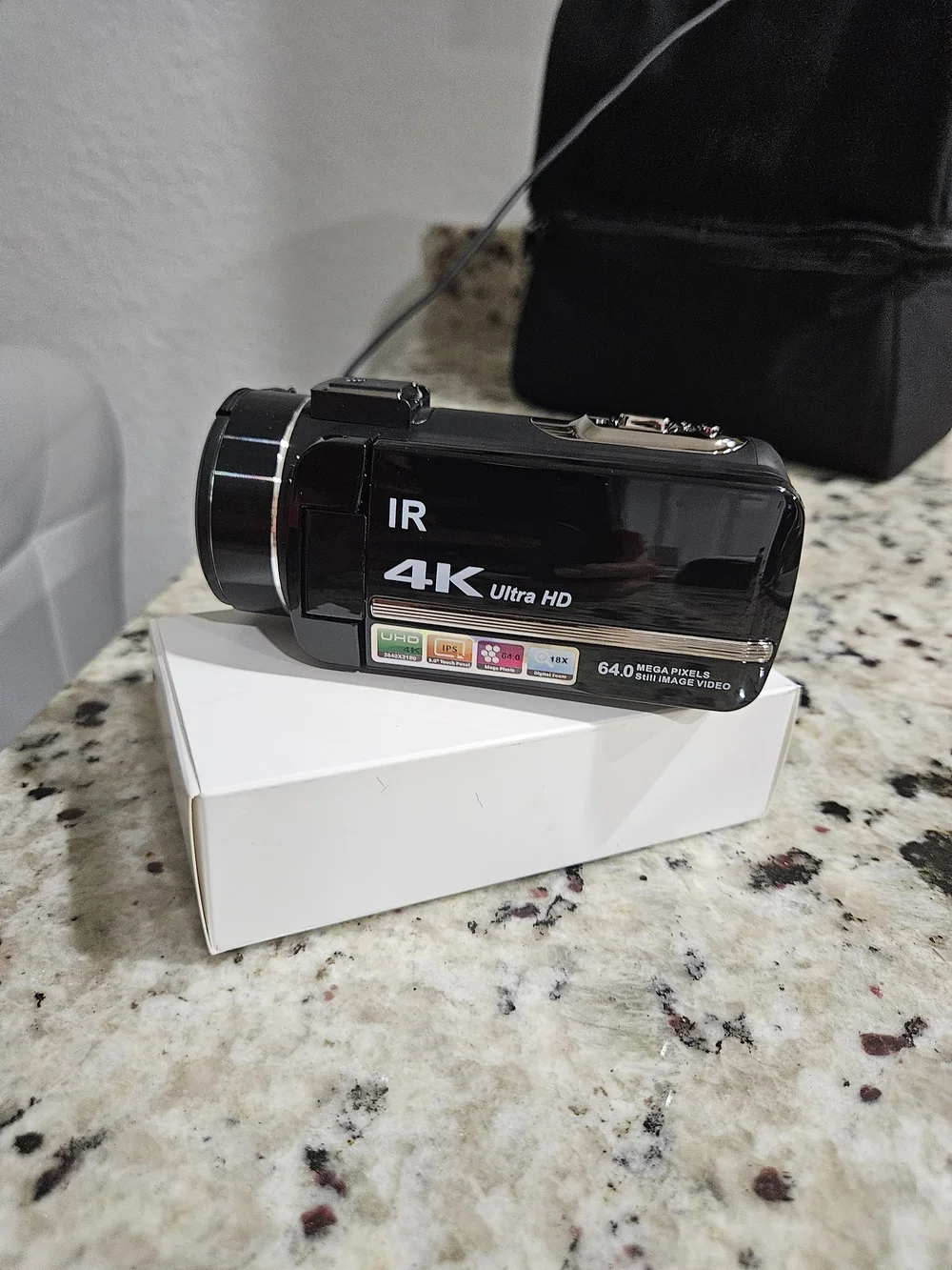 Black 4K Ultra HD Digital Camcorder - IR Night Vision